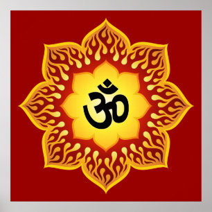 Spiritual Om Design Poster