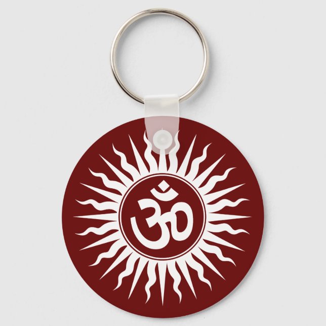 Spiritual Om Key Ring (Front)