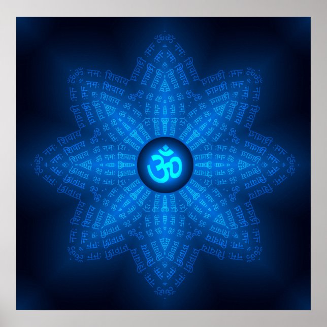 Spiritual Om Mantra Poster (Front)