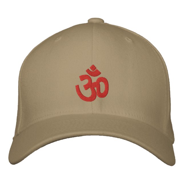 Spiritual Om Sign Embroidered Hat (Front)