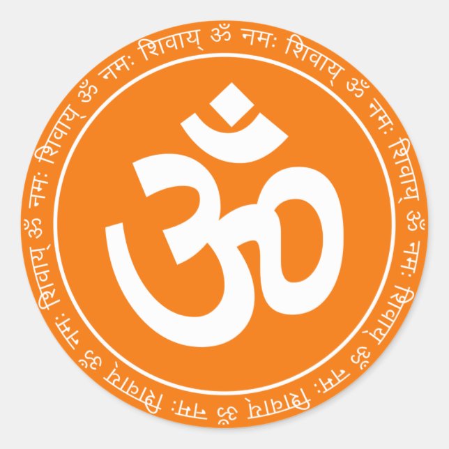 Spiritual Om Sign Sticker (Front)