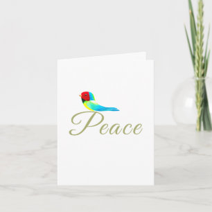 Spiritual Peace Bird Art In Memory Tribute Note Card