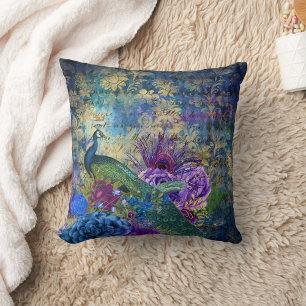 Spiritual Peacock Cushion