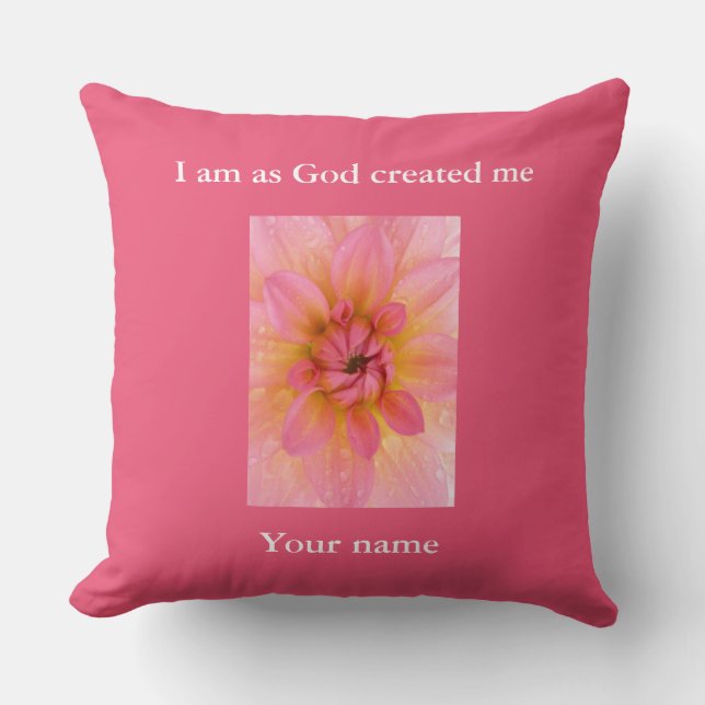 Spiritual present personalised cushion (Front)