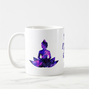 Spiritual Purple Lotus Yoga Nam Myoho Renge Kyo Coffee Mug