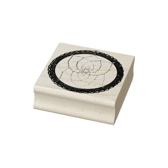 Spiritual Purple Native American Dream Catcher Rubber Stamp (Stamp)