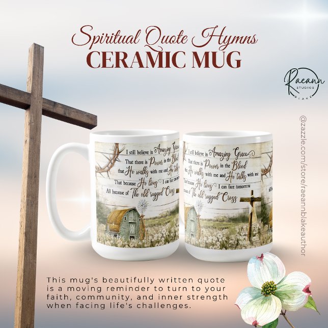 Spiritual Quote Hymns Ceramic Mug (Creator Uploaded)