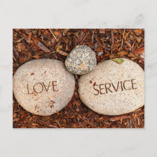 Spiritual Religious Stone Postcard