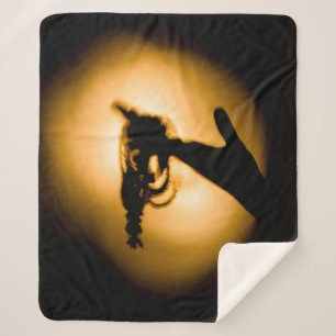 Spiritual Rosary Tasbeeh Sherpa Blanket