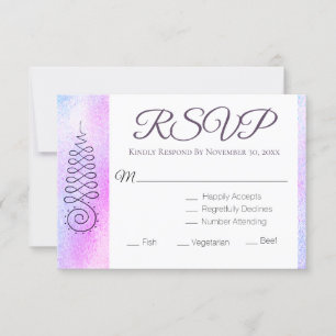 *~* Spiritual Sacred Geometry Nirvana RSVP Card