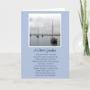 Spiritual Sailboats in Harbour Coastal Sympathy Card
