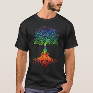Spiritual Sanskrit Chakra Tree Life Yoga Meditatio T-Shirt