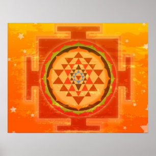 Spiritual Shree Yantra Poster