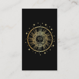 Spiritual Stars Astrology Art Ancient Sun Moon Business Card