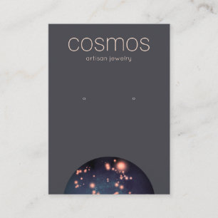 Spiritual Stars Earring Jewellery Display Holder Business Card