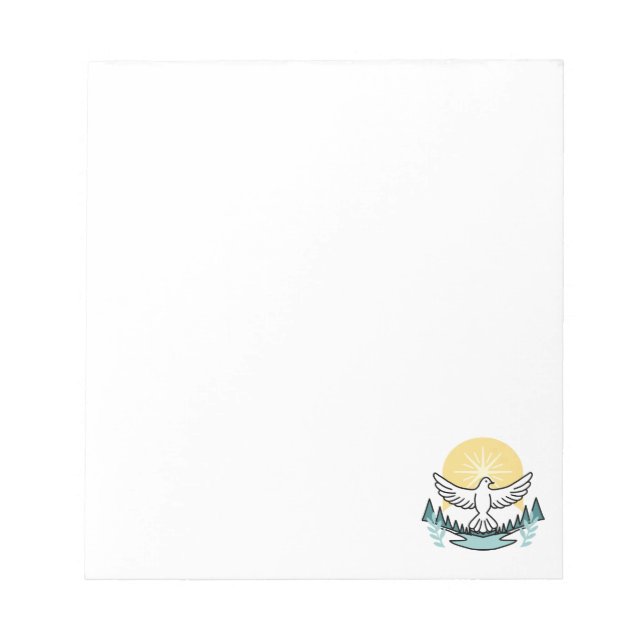 Spiritual Strength in God – Uplifting Christian Notepad (Front)