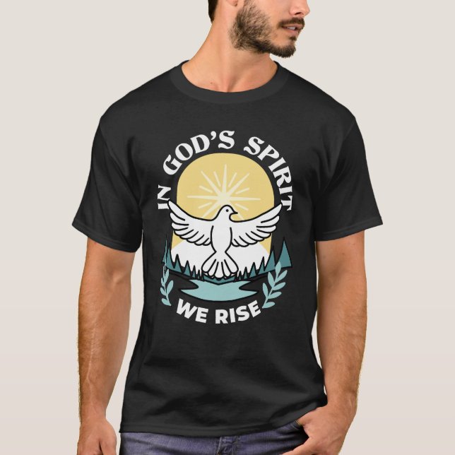 Spiritual Strength in God – Uplifting Christian T-Shirt (Front)