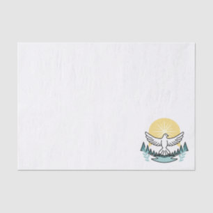 Spiritual Strength in God – Uplifting Christian Tissue Paper