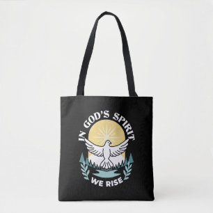 Spiritual Strength in God – Uplifting Christian Tote Bag