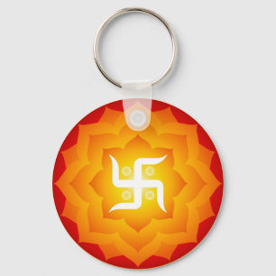 Spiritual Swastika Key Ring