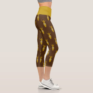 Spiritual Symbol - Goddess Of Earth Gaya 1 Capri Leggings