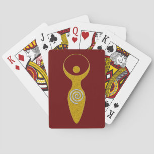 Spiritual Symbol - Goddess Of Earth Gaya 1 Flamele Playing Cards