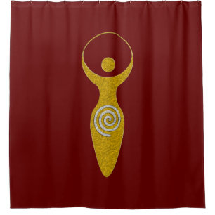 Spiritual Symbol - Goddess Of Earth Gaya 1 Flamele Shower Curtain
