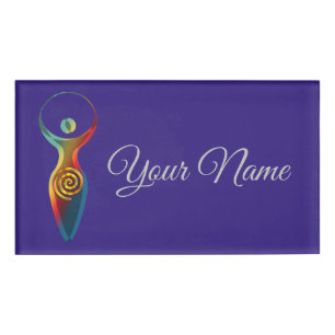 Spiritual Symbol - Goddess Of Earth Gaya 2 Name Tag