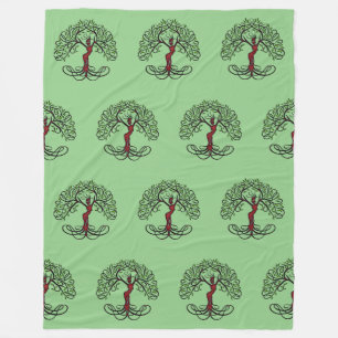 Spiritual Symbol - Goddess Of Nature - Tree 1 Fleece Blanket