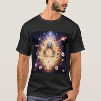 Spiritual Symbols of the Universe - Basic Dark T-S T-Shirt