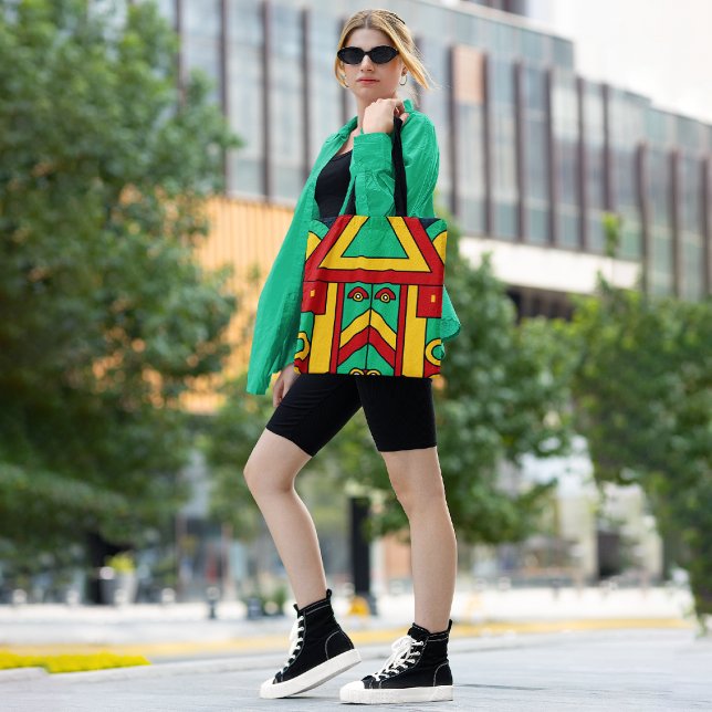 Spiritual tiki tote bag (Creator Uploaded)