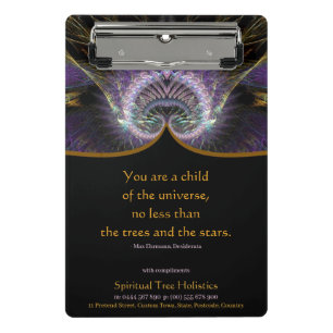Spiritual Tree Holistic Stationery Mini Clipboard