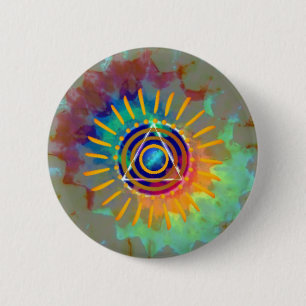Spiritual Tyedye 6 Cm Round Badge