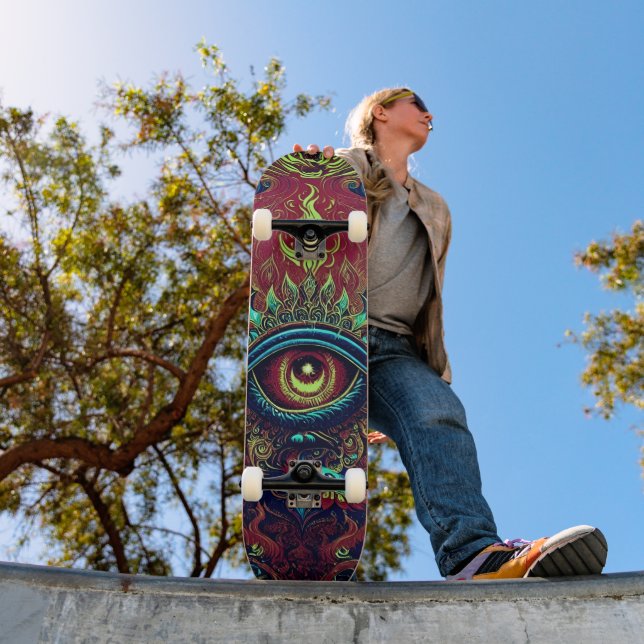 Spiritual Vision Flaming Eye Skateboard (Outdoor 1)