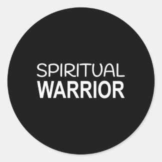 Spiritual Warrior Classic Round Sticker