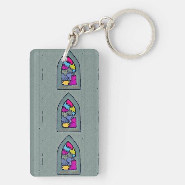 Spiritual Window Key Ring (Back)