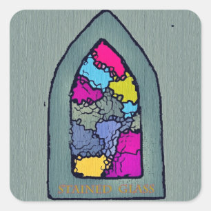 Spiritual Window Square Sticker