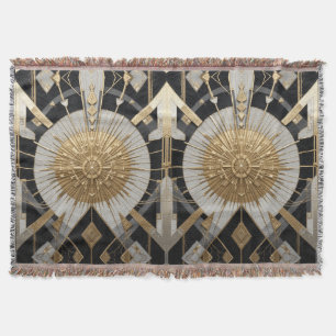 Spiritual Yantra Throw Blanket