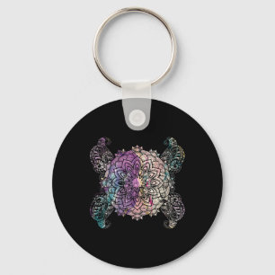 Spiritual Yoga Flow Sacred Geometry Prana Art Boho Key Ring