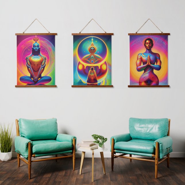 Spiritual Yoga Hanging Tapestry (Living Room)