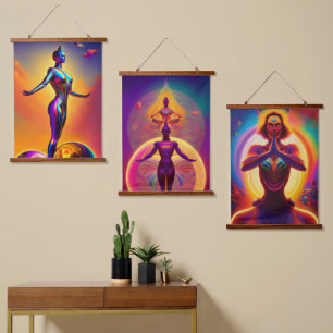 Spiritual Yoga Hanging Tapestry