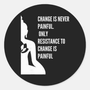 Spiritual Yoga Meditation Mindfulness Zen Buddha Classic Round Sticker