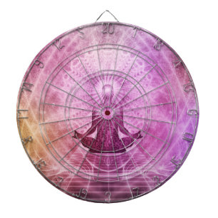 Spiritual Yoga Meditation Zen Colourful Dartboard