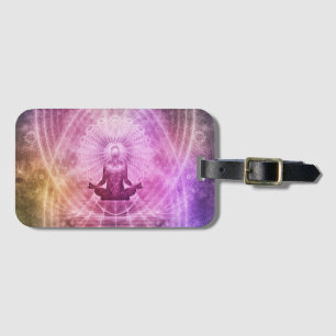 Spiritual Yoga Meditation Zen Colourful Luggage Tag