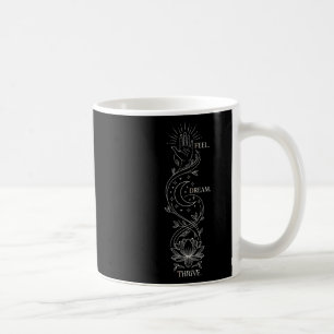 Spiritual Yoga Quote Lotus Flower And Moon Art - M Coffee Mug