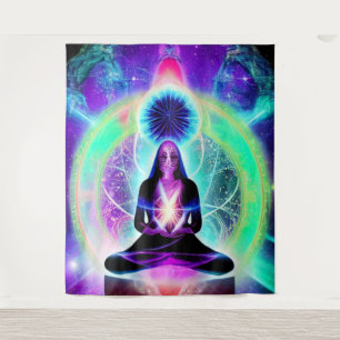 Spiritual Yoga Tapestry