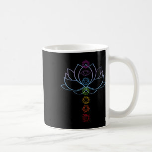 Spiritual Zen Lotus Flower Chakras Aligned Yoga  Coffee Mug