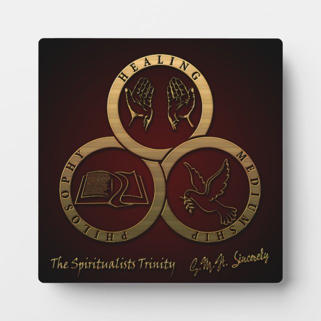 Spiritualists Trinity Plaque (Front)