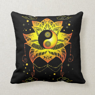 Spirituality Lotus Yin Yang Meditate Cushion