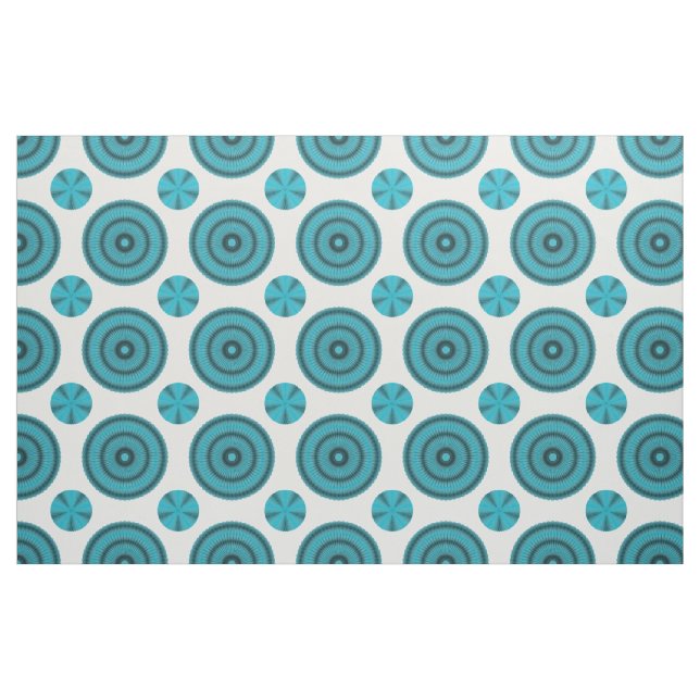 Spiro Flowers Pick any Background Colour Fabric (Fat Quarter)
